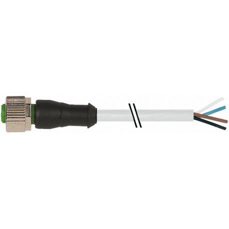 7000-12221-2146000 - 7000-12221-2146000 MURRELEKTRONIK M12 female 0° with cable PVC 4x0.34 gray UL/CSA 60m