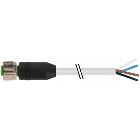 7000-12221-8624000 - 7000-12221-8624000 MURRELEKTRONIK M12 female 0° with cable PUR 4x0.75 gray UL/CSA 40m
