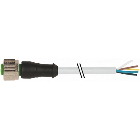7000-12241-2255000 - 7000-12241-2255000 MURRELEKTRONIK M12 female 0° with cable PUR 5x0.34 gray UL/CSA 50m