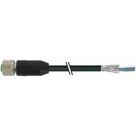 7000-13221-6423000 - 7000-13221-6423000 MURRELEKTRONIK M12 female 0° with cable PUR 5x0.34 shielded black UL/CSA + drag chain 30m