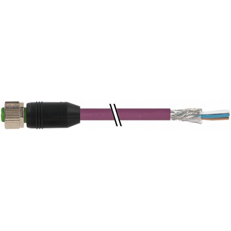 7000-13225-8031000 - 7000-13225-8031000 MURRELEKTRONIK M12 female 0° with cable DeviceNet PUR AWG24 + AWG22 shielded violet UL/CS..