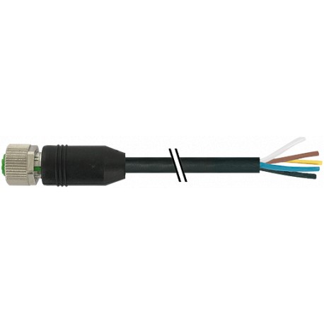 7999-12241-7741000 - 7999-12241-7741000 MURRELEKTRONIK M12 female 0° with cable PUR 5x0.75 black UL/CSA + drag chain 10m
