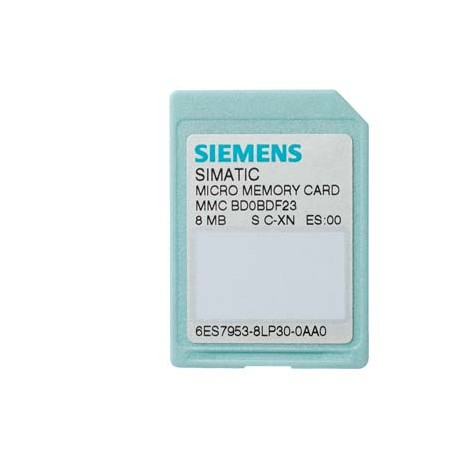 6ES7953-8LL31-0AA0 - 6ES7953-8LL31-0AA0 SIEMENS SIMATIC S7, Micro Memory Card P. S7-300/C7/ET 200, 3, 3V Nflash, 2 MB