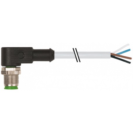 341565 - 341565 MURRELEKTRONIK M12 male 90° with cable PUR 4x0.34 gray UL/CSA 210m