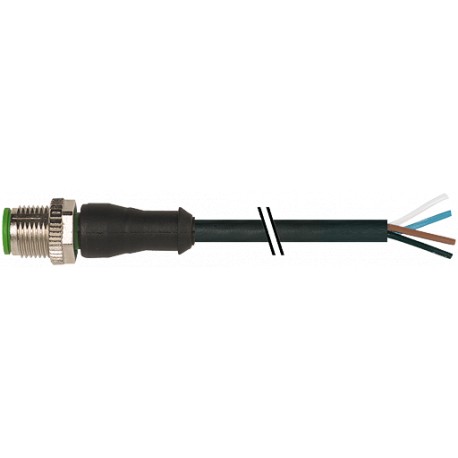 7000-12021-6540750 - 7000-12021-6540750 MURRELEKTRONIK M12 male 0° with cable PUR 4x0.34 black UL/CSA + robot + drag chain 7,5m