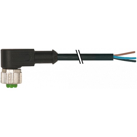 7000-12321-6130750 - 7000-12321-6130750 MURRELEKTRONIK M12 female 90° with cable PVC 3X0.34 black UL/CSA 7.5m