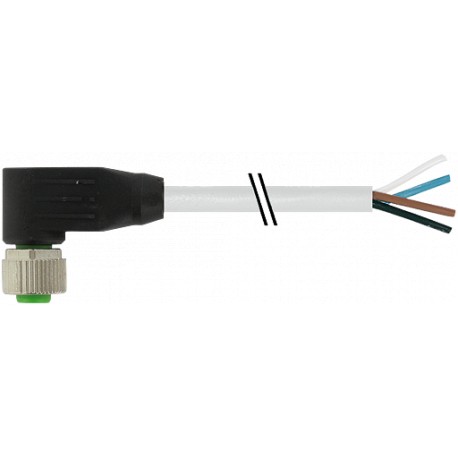 7000-12341-8622000 - 7000-12341-8622000 MURRELEKTRONIK M12 female 90° with cable PUR 4X0.75 yellow UL/CSA 20m