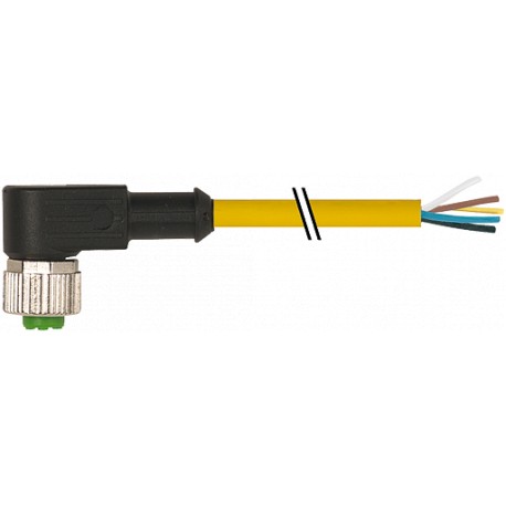 7000-12361-0151000 - 7000-12361-0151000 MURRELEKTRONIK M12 female 90° with cable PVC 5X0.34 yellow UL/CSA 10m