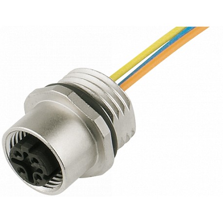 7000-14501-9760020 - 7000-14501-9760020 MURRELEKTRONIK M12 female receptacle D-cod. front mount PE 4x0.34 0,2m