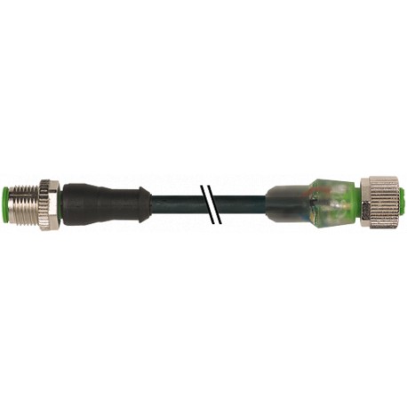 7000-40042-6350200 - 7000-40042-6350200 MURRELEKTRONIK M12 male 0° / M12 female 0° LED PUR 5x0.34 black UL/CSA + drag chain 2m