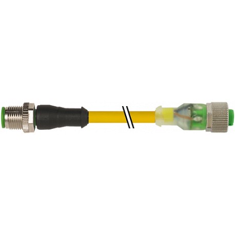 7000-40311-0340200 - 7000-40311-0340200 MURRELEKTRONIK M12 male 0° / M12 female 0° LED PUR 4X0.34 yellow UL/CSA, drag chain 2m