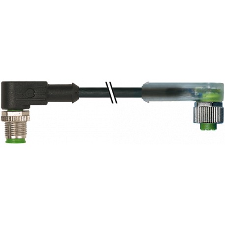 7000-40401-6130500 - 7000-40401-6130500 MURRELEKTRONIK M12 male 90° / M12 female 90° LED PVC 3X0.34 black UL/CSA 5m