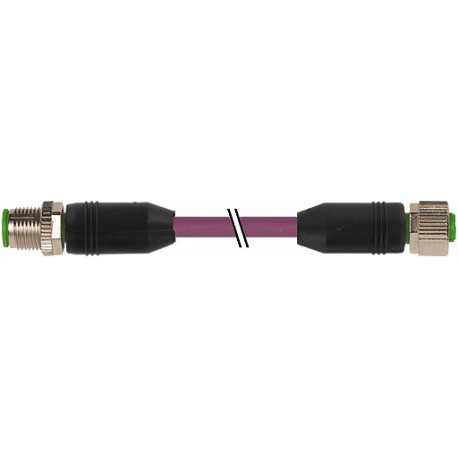 7000-40531-8030800 - 7000-40531-8030800 MURRELEKTRONIK M12 male 0° / M12 female 0° DeviceNet PUR AWG24 + AWG22 shielded violet UL..