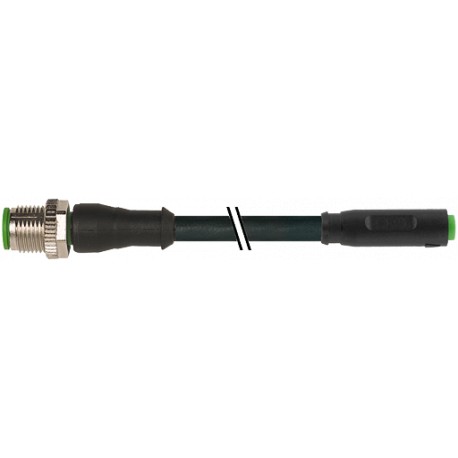 7000-40585-6310150 - 7000-40585-6310150 MURRELEKTRONIK M12 male 0° / M8 female 0° snap-in PUR 4x0.25 black UL/CSA + drag chain 1,..