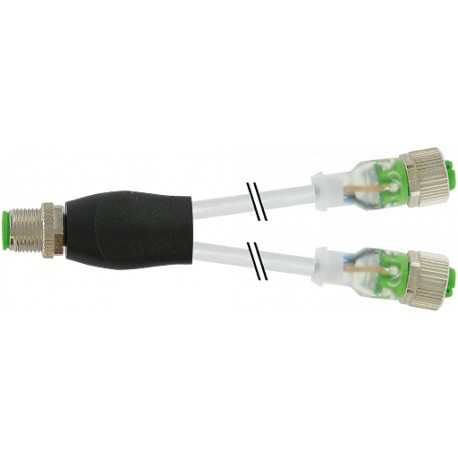 7000-40771-2230060 - 7000-40771-2230060 MURRELEKTRONIK M12 Y-distributor / M12 female 0° LED PUR 3x0.34 gray UL/CSA 0,6m