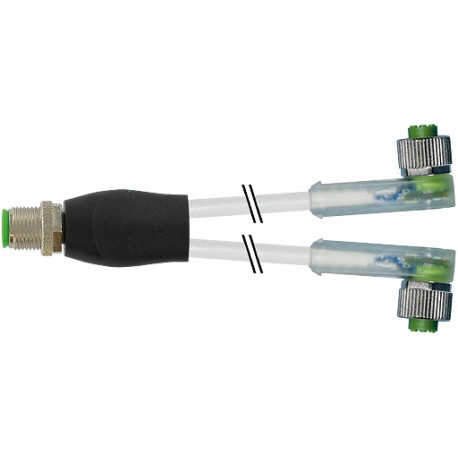 7000-40781-2230300 - 7000-40781-2230300 MURRELEKTRONIK M12 Y-distributor / M12 female 90° LED PUR 3x0.34 gray UL/CSA 3m