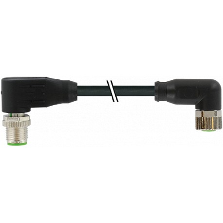 7000-43361-6400030 - 7000-43361-6400030 MURRELEKTRONIK M12 male 90° / M8 female 90°, PUR 3x0.34 shielded black UL/CSA + drag chai..