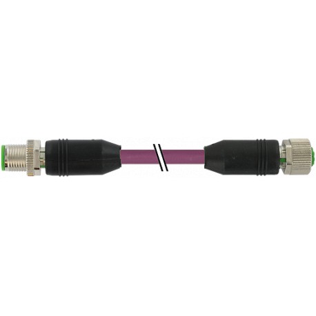 7000-44001-7860190 - 7000-44001-7860190 MURRELEKTRONIK M12 male 0° / M12 female 0° B-coded Profibus PUR 1x2xAWG22 shielded violet..
