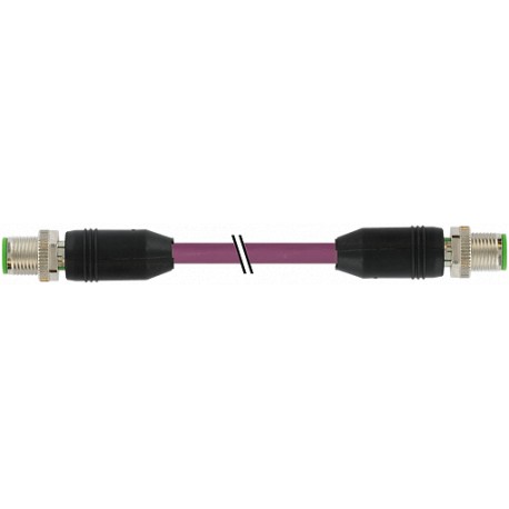 7000-44511-7988000 - 7000-44511-7988000 MURRELEKTRONIK M12 male 0° / M12 male 0° Ethernet PUR 2x2xAWG22 shielded violet UL/CSA + ..