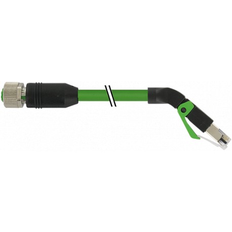 7000-44641-7960030 - 7000-44641-7960030 MURRELEKTRONIK M12 female 0° / RJ45 45° down Ethernet PUR 2x2xAWG22 shielded green UL/CSA..