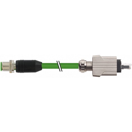 7000-44715-7960150 - 7000-44715-7960150 MURRELEKTRONIK M12 male 0° / Push Pull RJ45 0° PUR 2x2xAWG22 shielded green UL/CSA + drag..