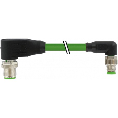 7000-44931-7910150 - 7000-44931-7910150 MURRELEKTRONIK M12 male 90° / M8 male 90°, Ethercat PUR 1x4xAWG26 shielded green UL/CSA +..