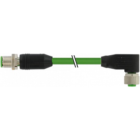 7000-47061-8310150 - 7000-47061-8310150 MURRELEKTRONIK M12 male 0° / M12 female 90° Y-coded PUR AWG20 + 26 shielded green UL/CSA ..