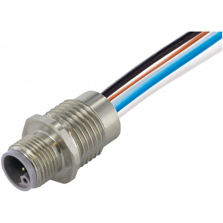 7000-P4281-9800100 - 7000-P4281-9800100 MURRELEKTRONIK M12 Power L-coded 5pol. male receptacle front mount PUR 5x1.5 1m