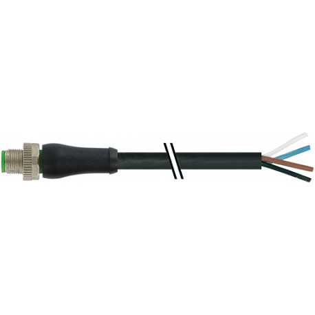 7000-P7201-P071000 - 7000-P7201-P071000 MURRELEKTRONIK M12 Power T-coded male 0° with cable PUR 4x1.5 black UL/CSA + drag chain 1..