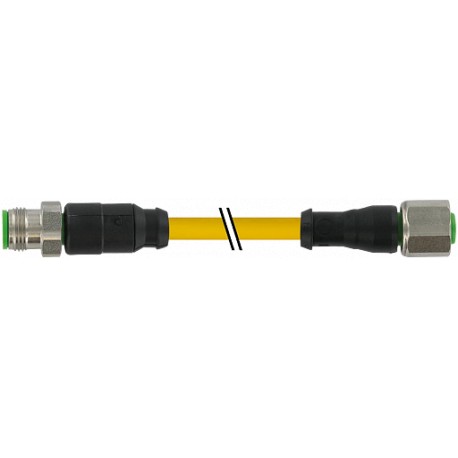 7002-40021-0140500 - 7002-40021-0140500 MURRELEKTRONIK M12 male 0° / M12 female 0° V2A PVC 4x0.34 yellow UL/CSA 5m