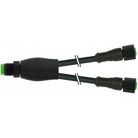 7003-40708-8280100 - 7003-40708-8280100 MURRELEKTRONIK M12 Y-distributor / M12 female 0° SC FEP-JB 5x0,38 black 1m
