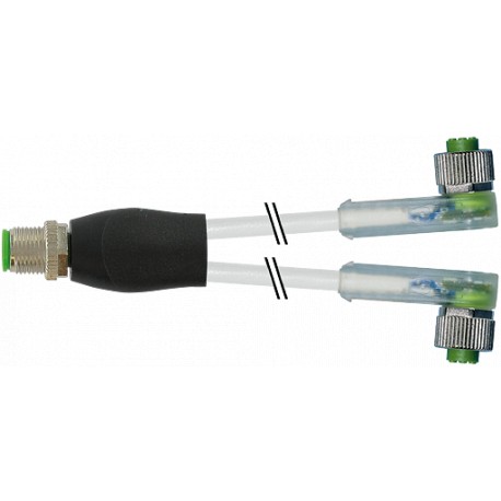 7004-40781-2130150 - 7004-40781-2130150 MURRELEKTRONIK M12 Y-distributor / M12 female 90° LED V4A PVC 3X0.34 gray UL/CSA 1.5m