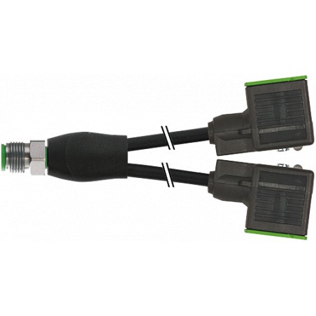 7004-42401-6360060 - 7004-42401-6360060 MURRELEKTRONIK M12 Y-distributor / MSUD valve plug form A 18 mm PUR 3X0.75 black UL/CSA, ..