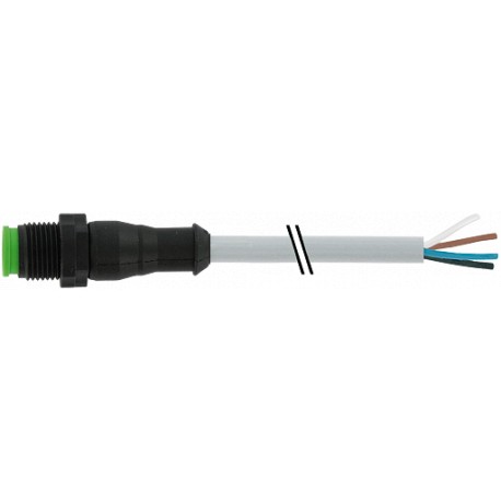 7005-12021-2141000 - 7005-12021-2141000 MURRELEKTRONIK M12 male 0° with cable Lite PVC-OB 4x0,34 gray UL, CSA 10m