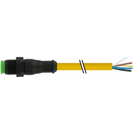 7005-12041-0550100 - 7005-12041-0550100 MURRELEKTRONIK M12 LITE male 0° with cable PUR 5X0.34 yellow UL/CSA + robot + drag chain ..