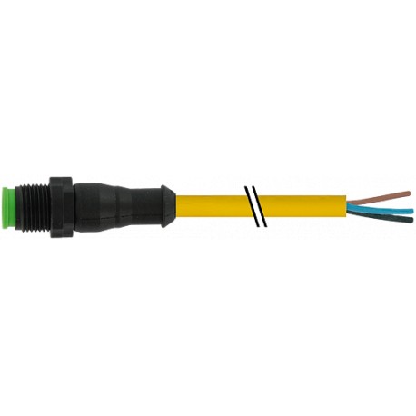 7005-12041-0550400 - 7005-12041-0550400 MURRELEKTRONIK M12 LITE male 0° with cable PUR 5X0.34 yellow UL/CSA + robot + drag chain ..