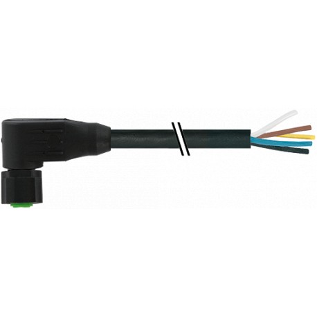 7005-17061-6641000 - 7005-17061-6641000 MURRELEKTRONIK M12 female 90° with cable Lite PUR 8x0.34 black UL/CSA + drag chain 10m