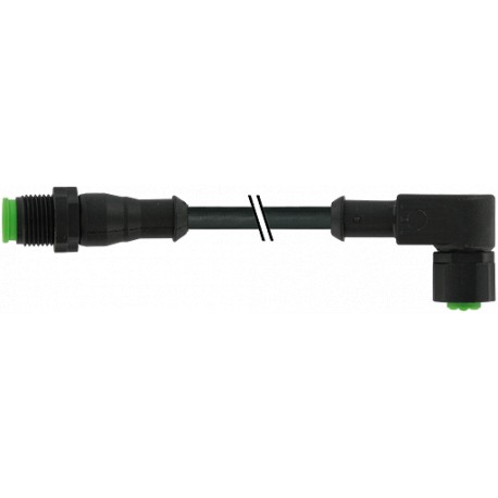 7005-40101-6330200 - 7005-40101-6330200 MURRELEKTRONIK M12 male 0° / M12 female 90° Lite PUR 3x0.34 black UL/CSA + drag chain 2m