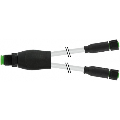 7005-40701-2230030 - 7005-40701-2230030 MURRELEKTRONIK M12 LITE Y-distributor / M12 LITE female 0° PUR 3X0.34 gray UL/CSA 0.3m