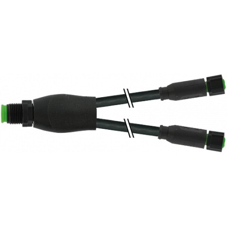 7005-40701-6330030 - 7005-40701-6330030 MURRELEKTRONIK M12 LITE Y-distributor / M12 LITE female 0° PUR 3X0.34 black UL/CSA drag c..
