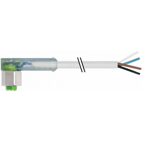 7014-12421-2145000 - 7014-12421-2145000 MURRELEKTRONIK M12 female 90° with cable LED F&B PVC 4X0.34 yellow 50m