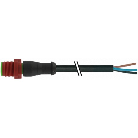 7023-20001-6361500 - 7023-20001-6361500 MURRELEKTRONIK M12 230V male 0° with cable 3p. C-coded PUR 3x0.75 black UL/CSA + drag cha..