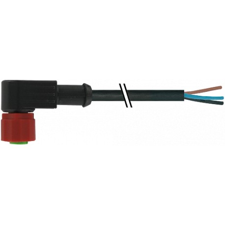 7023-20121-6261000 - 7023-20121-6261000 MURRELEKTRONIK M12 female 90° with cable C-coded PUR 3X0.75 black 10m