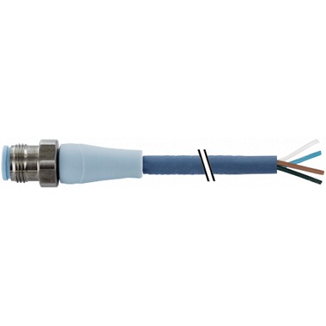7024-12021-3210300 - 7024-12021-3210300 MURRELEKTRONIK M12 male 0° with cable F&B Pro PP 4x0.34 blue robot + drag chain 3m
