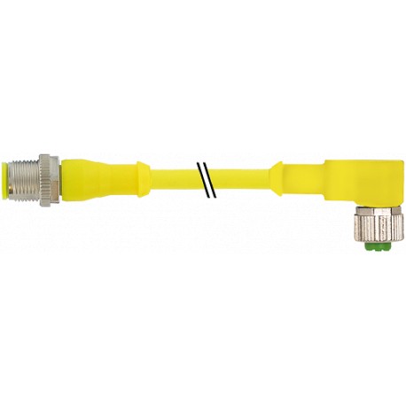7030-40141-1260200 - 7030-40141-1260200 MURRELEKTRONIK M12 male 0° / M12 female 90° AIDA PUR 5x0.34 yellow UL/CSA + drag chain 2m