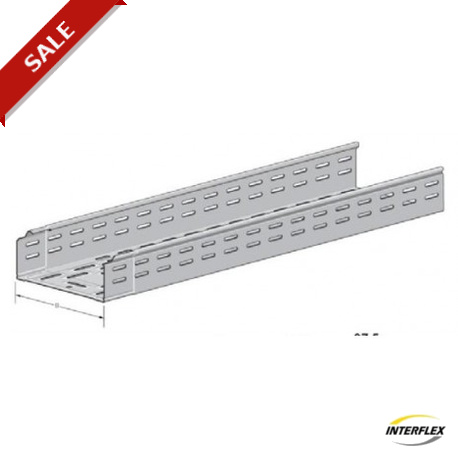 P1050S - P1050S INTERFLEX VIATEC PERFORATED CABLE TRAY 85 X 500 mm SENDZIMIR GALVANIZED