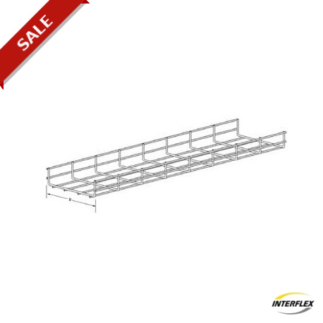 R0610Z3 - R0610Z3 INTERFLEX VIAFIL WIRE-MESH CABLE TRAY 60 X 100 mm Z3 ZINC PLATING