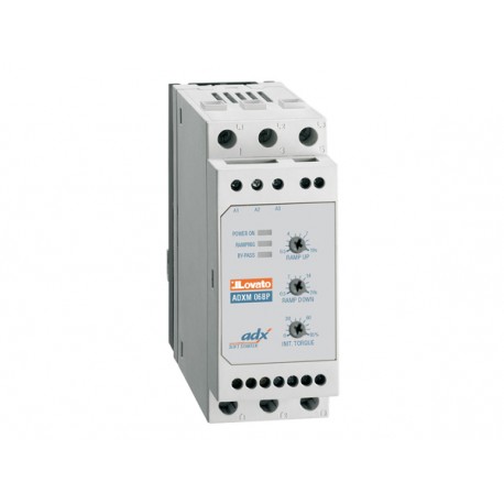 51ADXM06BP - 51ADXM06BP ADXM06BP LOVATO SOFT STARTER, ADXM...BP TYPE, WITH INTEGRATED BY-PASS RELAY. THREE-PHASE 400VAC M..
