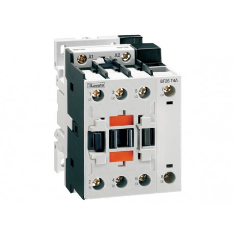 BF26T4A048 - BF26T4A048 LOVATO FOUR-POLE CONTACTOR, IEC OPERATING CURRENT ITH (AC1) 45A, AC COIL 50/60HZ, 48VAC