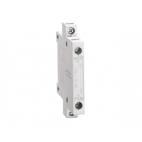 BFX1211 - BFX1211 LOVATO AUXILIARY CONTACT FOR SIDE MOUNTING. SCREW TERMINALS, FOR BF SERIES CONTACTORS, 1NO+1NC FOR B..